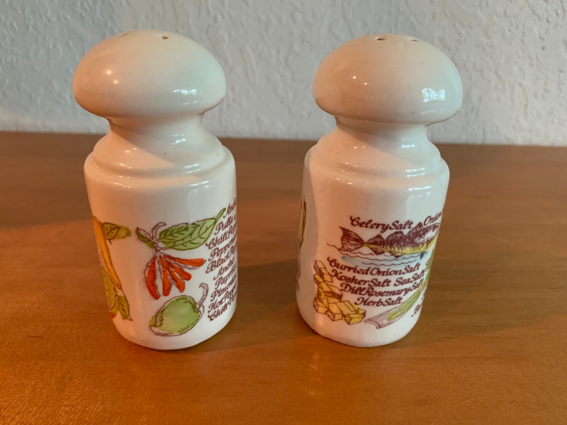 Avon Country Harvest Salt and Pepper Shakers. Vintage 1980s Etsy