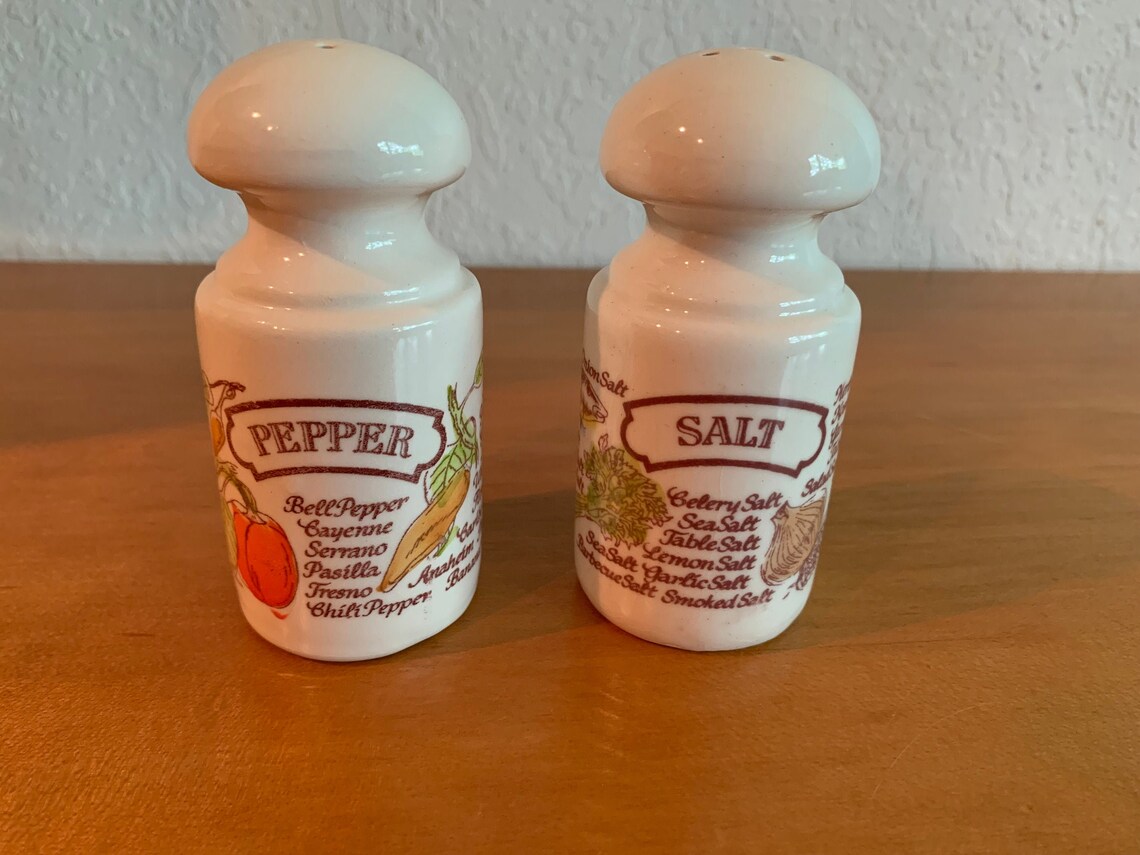 Avon Country Harvest Salt and Pepper Shakers. Vintage 1980s Etsy
