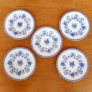 Minton Hardwicke Hall Tea Plates x 5 - Vintage Minton China