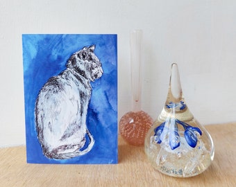 Cat Drawing Gift Card - Cat Illustration