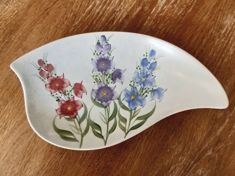 Vintage Radford Radford Hand-painted dish Vintage flower dish