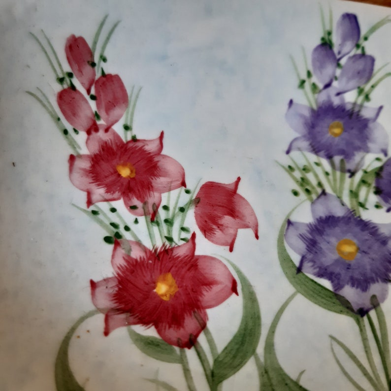 Vintage Radford Radford Hand-painted dish Vintage flower dish