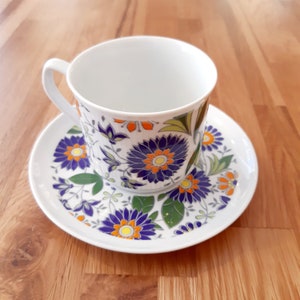 Chodziez Poland Flower Cup and Saucer