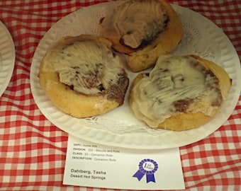 Homemade Cinnamon Rolls Fair Award-Winning!