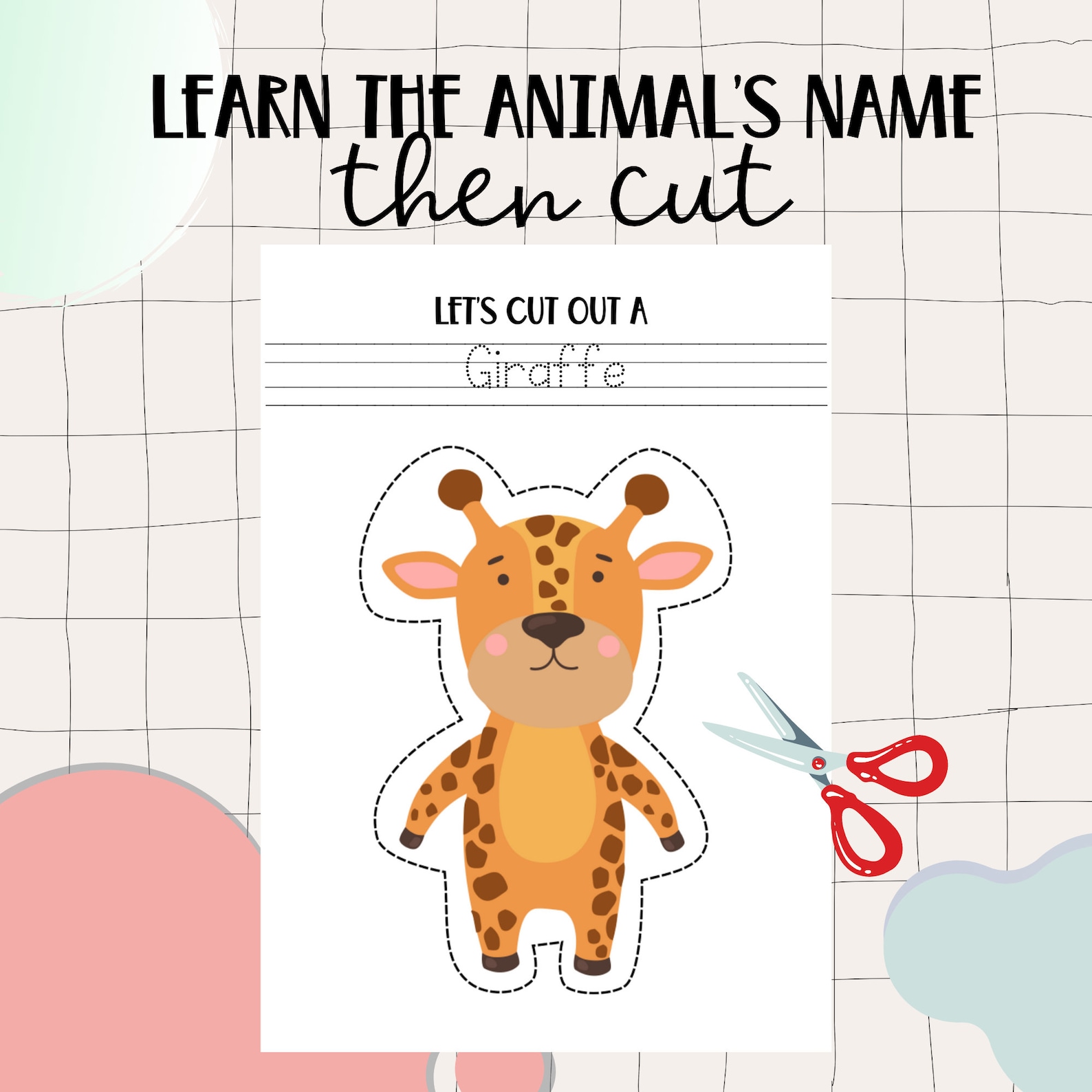 Scissor Skills Practice Worksheets