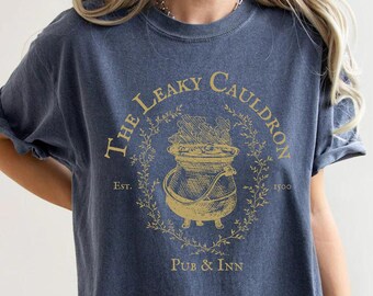 Leaky Cauldron Comfort Colors T-shirt, Universal Trip, Potter World Tee, Wizarding Apparel, Alley Top, Potterhead Gift, Cute Harry Shirt