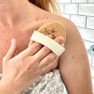 Natural Vegan Dry Body Brush, Sisal Fiber Beechwood