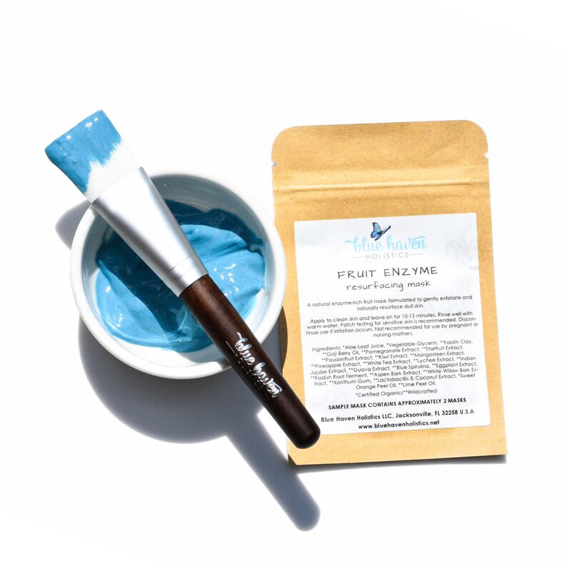 Fruit Enzyme Face Mask Enzyme Peel Natural Exfoliating Etsy