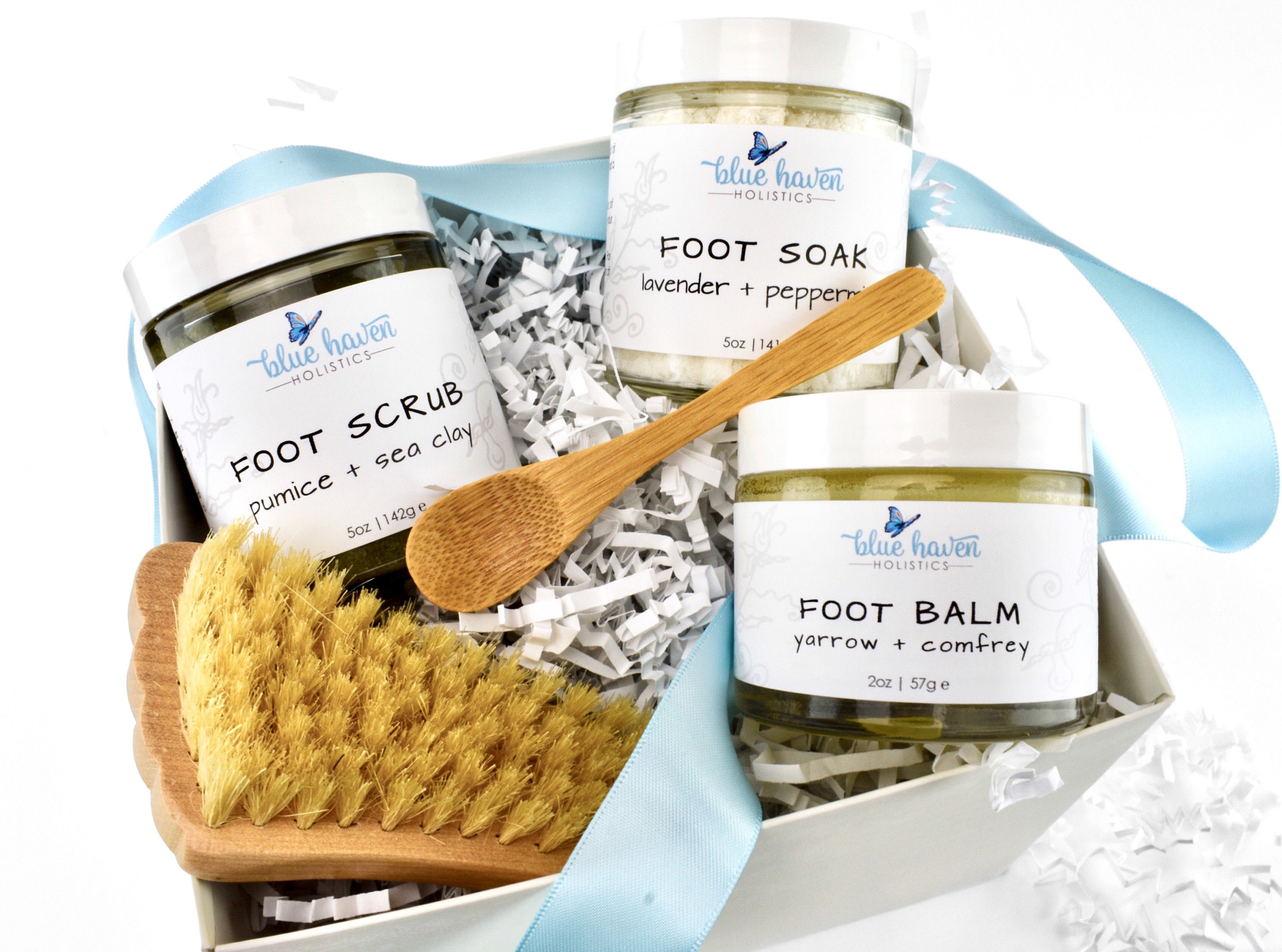 Pedicure Gift Set Spa Gift Set Foot Soak Foot Scrub Foot Etsy