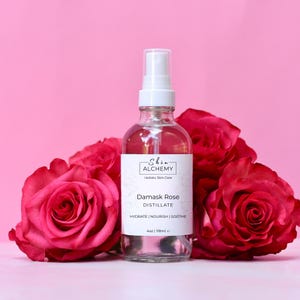 Rose Face Mist, Rose Distillate, Rose Hydrosol, Rose Water Toner