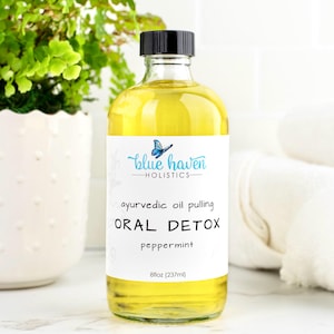 Oil Pulling Mouthwash 8oz, Organic Mouthwash, Organic Oil Pulling, Oral Health