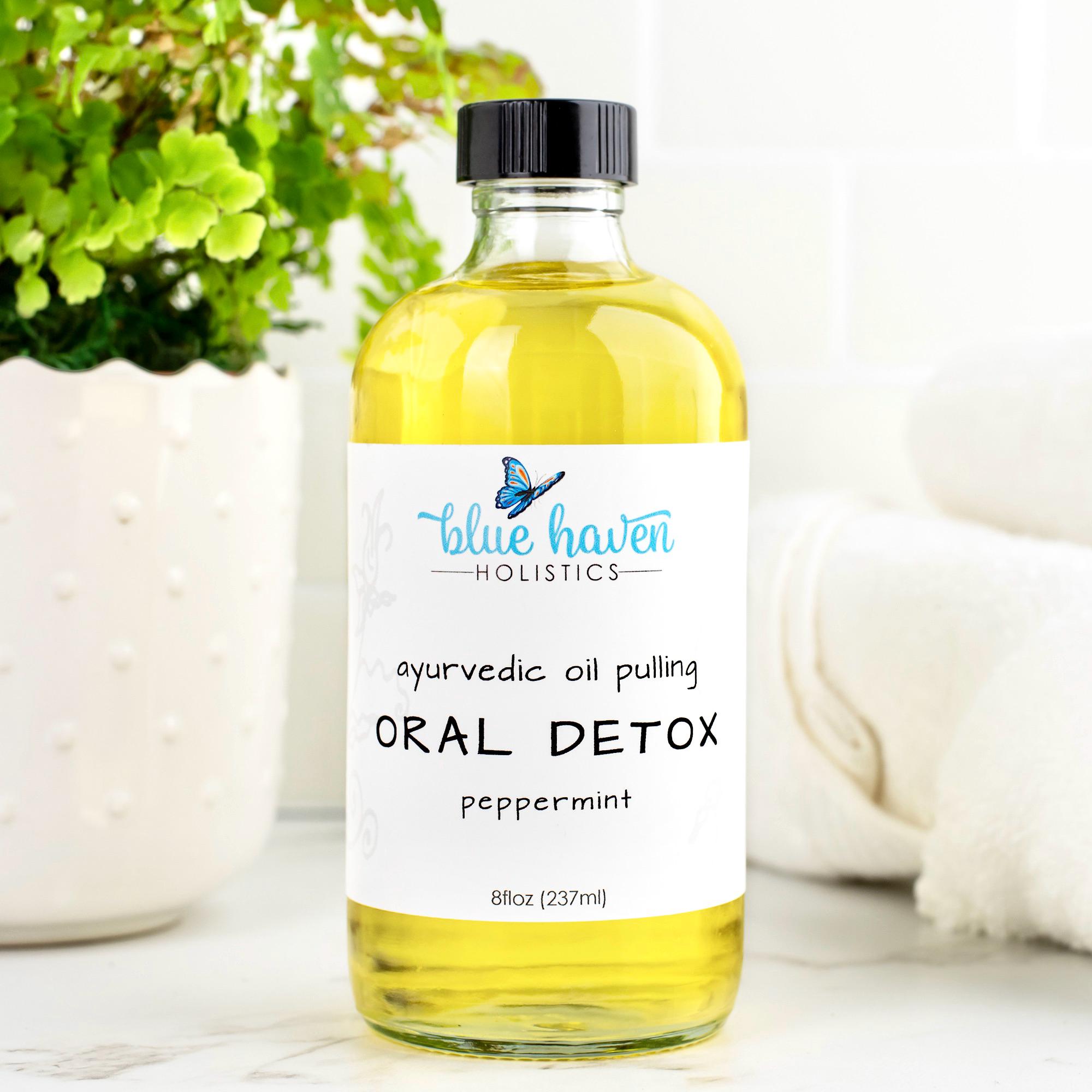 Oil Pulling Mouthwash 8oz, Organic Mouthwash, Organic Oil Pulling, Oral Health