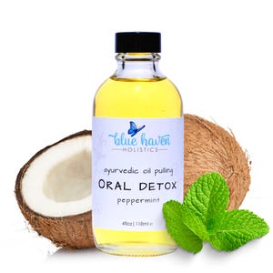 Coconut and Sesame Oil Pulling Mouthwash, Oil Pulling Mouthwash, Ayurvedic Oil Pulling, Breath Freshener