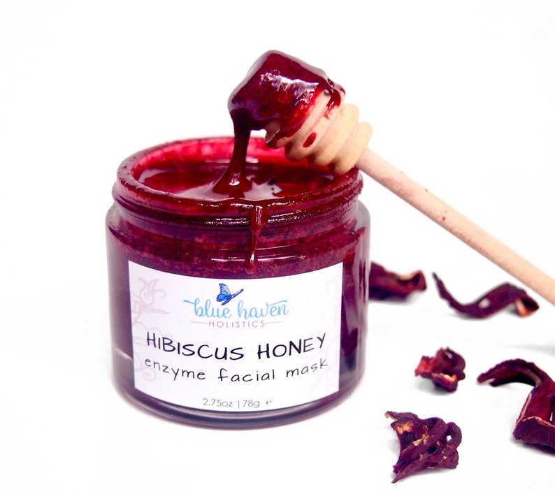 Hibiscus Honey Face Mask Honey Face Mask Hibiscus Face Mask Etsy