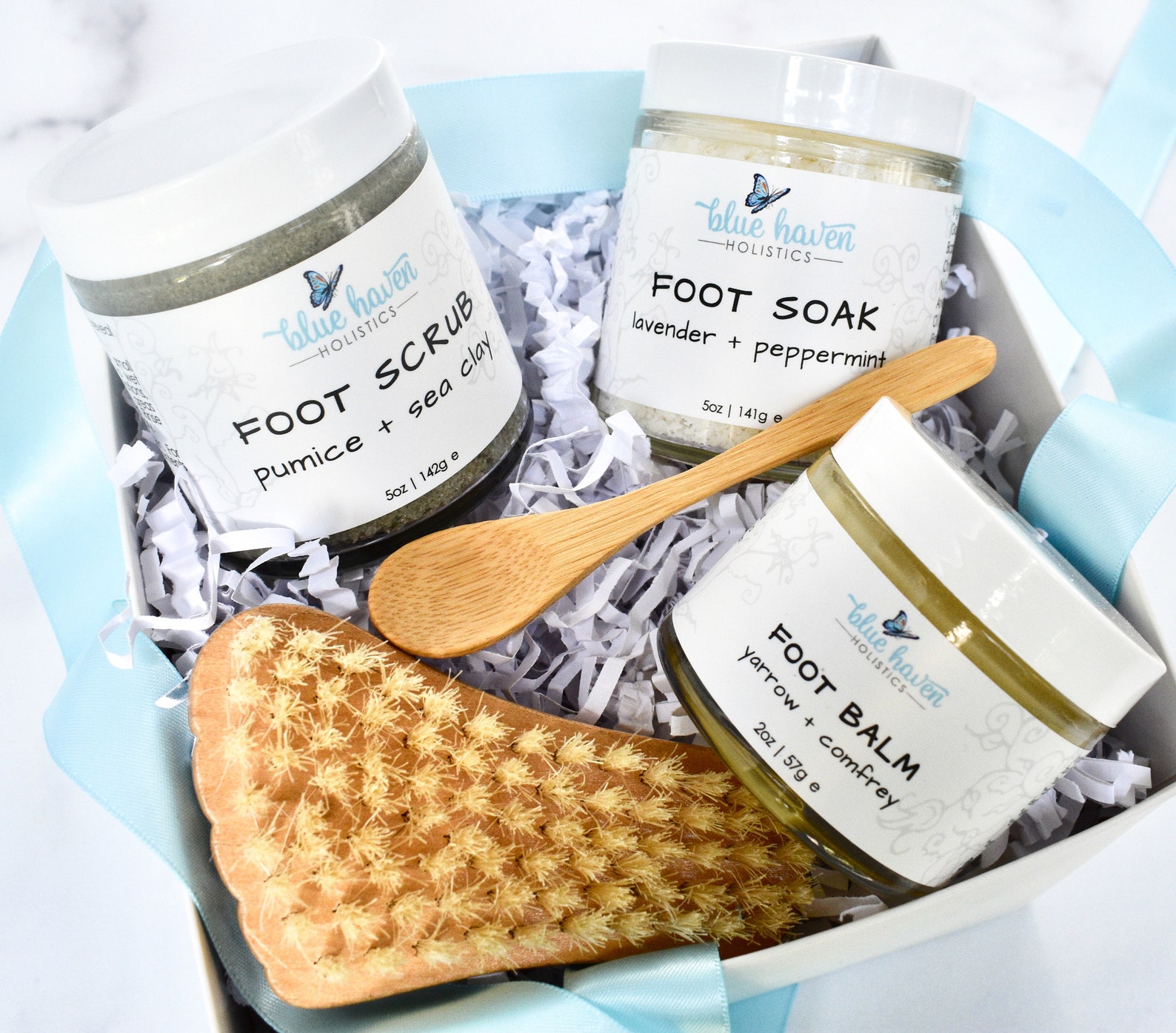 Pedicure Gift Set Spa Gift Set Foot Soak Foot Scrub Foot Etsy