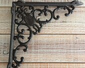 Vintage Style , Cast Iron Bracket, Shelf Brackets, Bracket , Brackets , Sold Individually, 8 1 4 quot x 8 3 8 quot