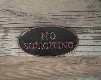 No soliciting sign | Etsy