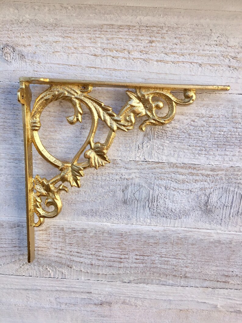 Shelf Shelf Bracket French Country Cast Iron Brackets Etsy