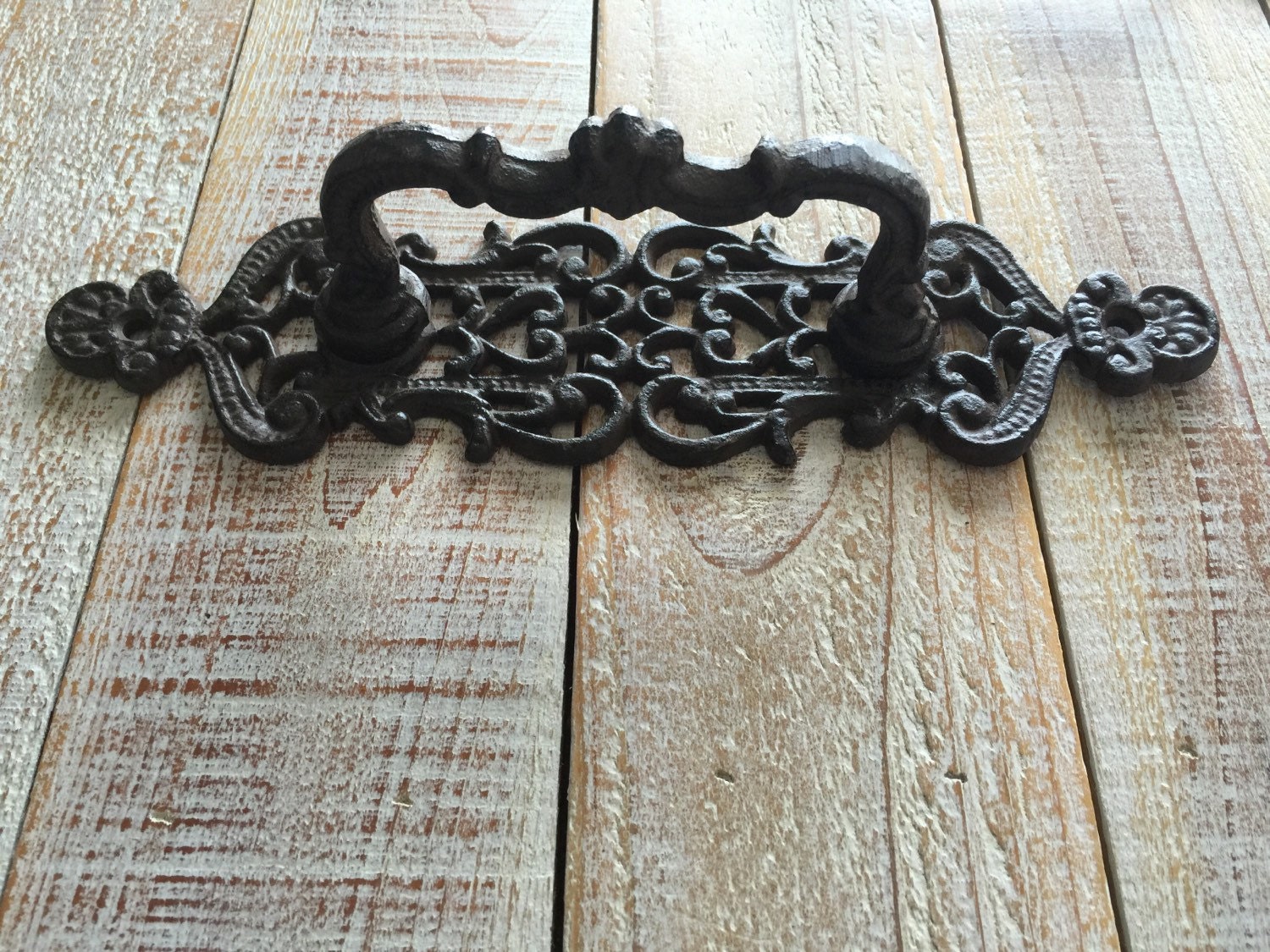 Hand Forged Iron Cabinet Handle - Rustic Farmhouse Style – Old West Iron