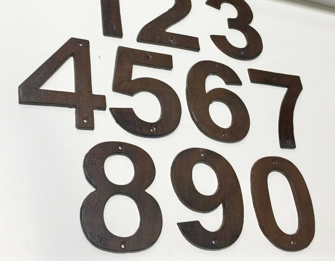 Cast Iron House Number, Rustic House Numbers, Home Numbers, Number