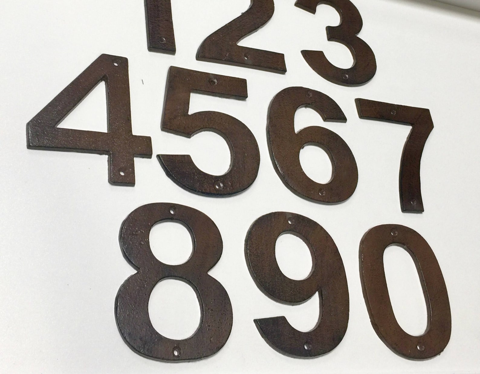 Cast Iron House Number Rustic House Numbers Home Numbers Etsy
