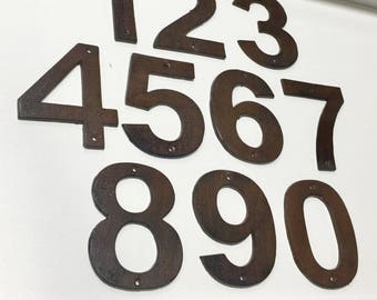 Cast Iron House Number, Rustic House Number(s), Home Numbers, Number Applique, House Address, Distressed, Cast Iron Address Number Numbers