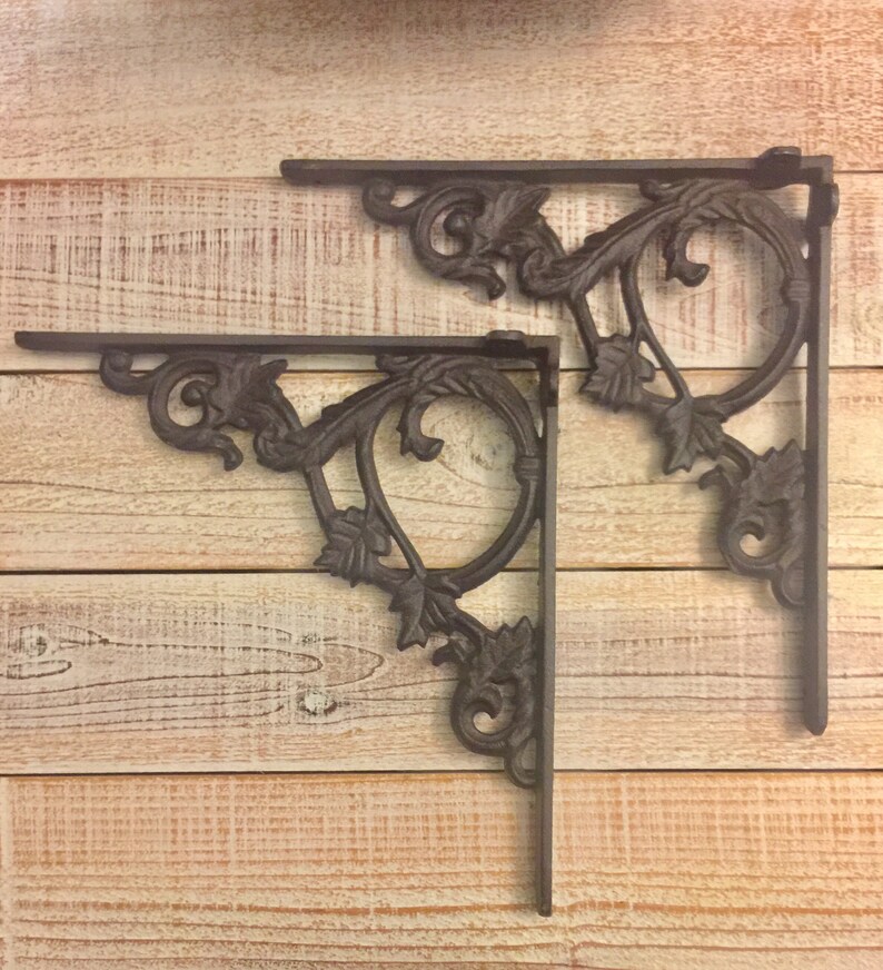Shelf Shelf Bracket French Country Cast Iron Brackets Etsy