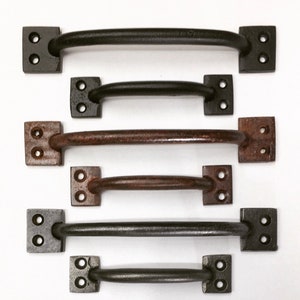 Iron Pulls, 6" and 4", Farmhouse, Antique Replica, Slim, Pull, Handle,  **** SOLD INDIVIDUALLY ****