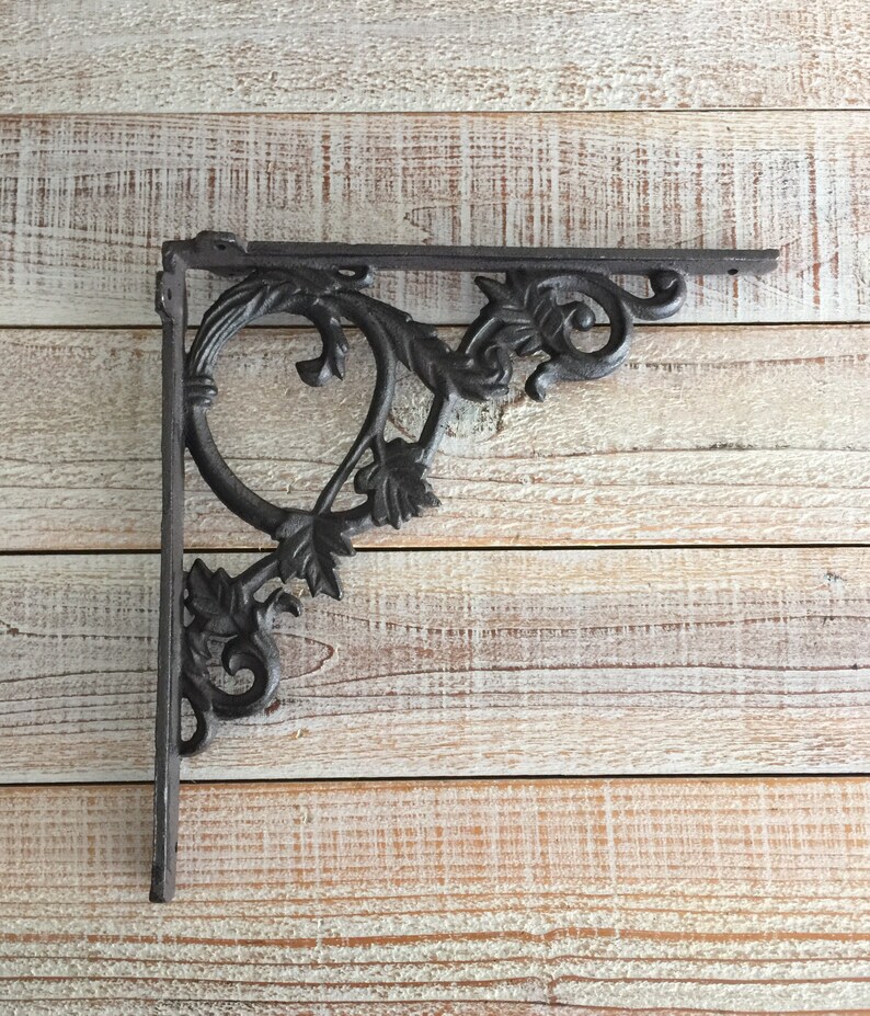 Shelf Shelf Bracket French Country Cast Iron Brackets Etsy