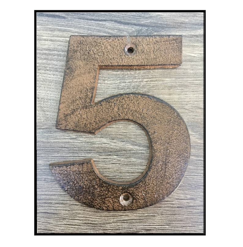 Cast Iron House Number Rustic House Numbers Home Numbers Etsy