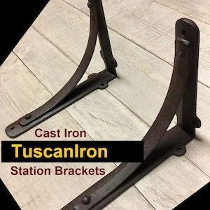 Station Shelf Brackets, Farmhouse, Heavy Duty, Counter, Bar, Support, Corbels, Shelf, Brackets, Shelf, Supports, 2 Sizes SOLD INDIVIDUALLY