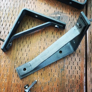 Industrial, Forged Steel, FarmHouse Brackets, Bracket, Includes Hardware, Super Strong, Shelf Brackets, *** SOLD INIDIVIDUALLY***, 4 Sizes