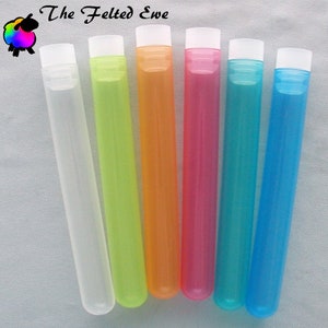 Plastic Tubes - Felting Needle Storage Tubes