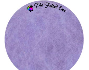 Needle Felting Maori Wool Batt / FB18 Lovin' Lavender Maori Wool Fluffy Batt - Sold per 1 oz.