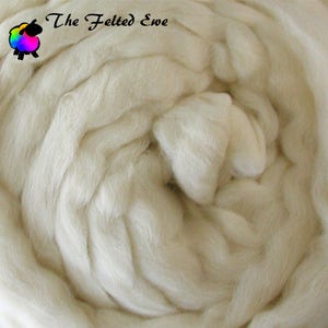 Natural Core Wool Carded Wool Roving / Needle Felting Core Wool - Sold per 1 oz.