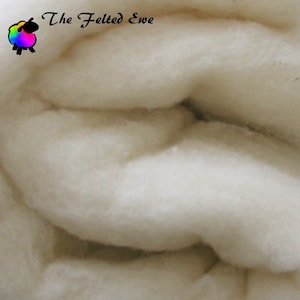 Natural Core Wool - Premium Carded Wool Batt - Little to No Vegetable Matter - Sold per 1 oz.