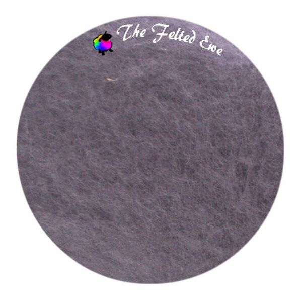 Needle Felting Maori Wool Batt / FB50 London Fog Maori Wool Fluffy Batt - Sold per 1 oz.