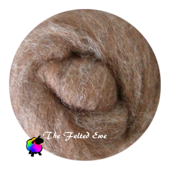Needle Felting Wool Roving / NR10 A Little Squirrely Carded Wool Roving - Sold per 1 oz.