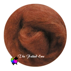 NR12 Crafty as a Fox Needle Felting Wool Roving: Carded Corriedale 1 oz