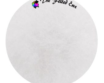 FB62 Whipped Cream Maori Wool Batt: Not a pure White, Needle Felting Fiber - DHGShop Milk 1 oz