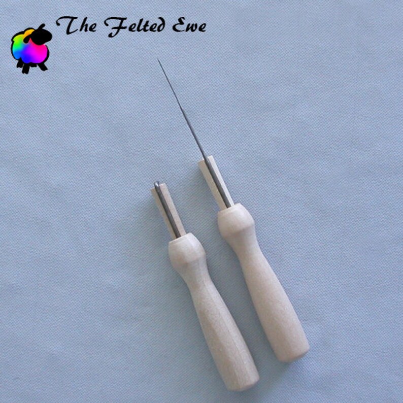 Felting Needle Holder Wooden Storage Handle Single Felting Etsy