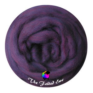 Needle Felting Wool Roving / ES43 Dracula&#39;s Kiss Carded Wool Sliver - Sold per 1 oz.