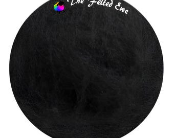 Needle Felting Wool Batt / FB45 Dark of Night Maori Wool Batt - Sold per 1 oz. DHGShop Maori Wool Batt - Dark