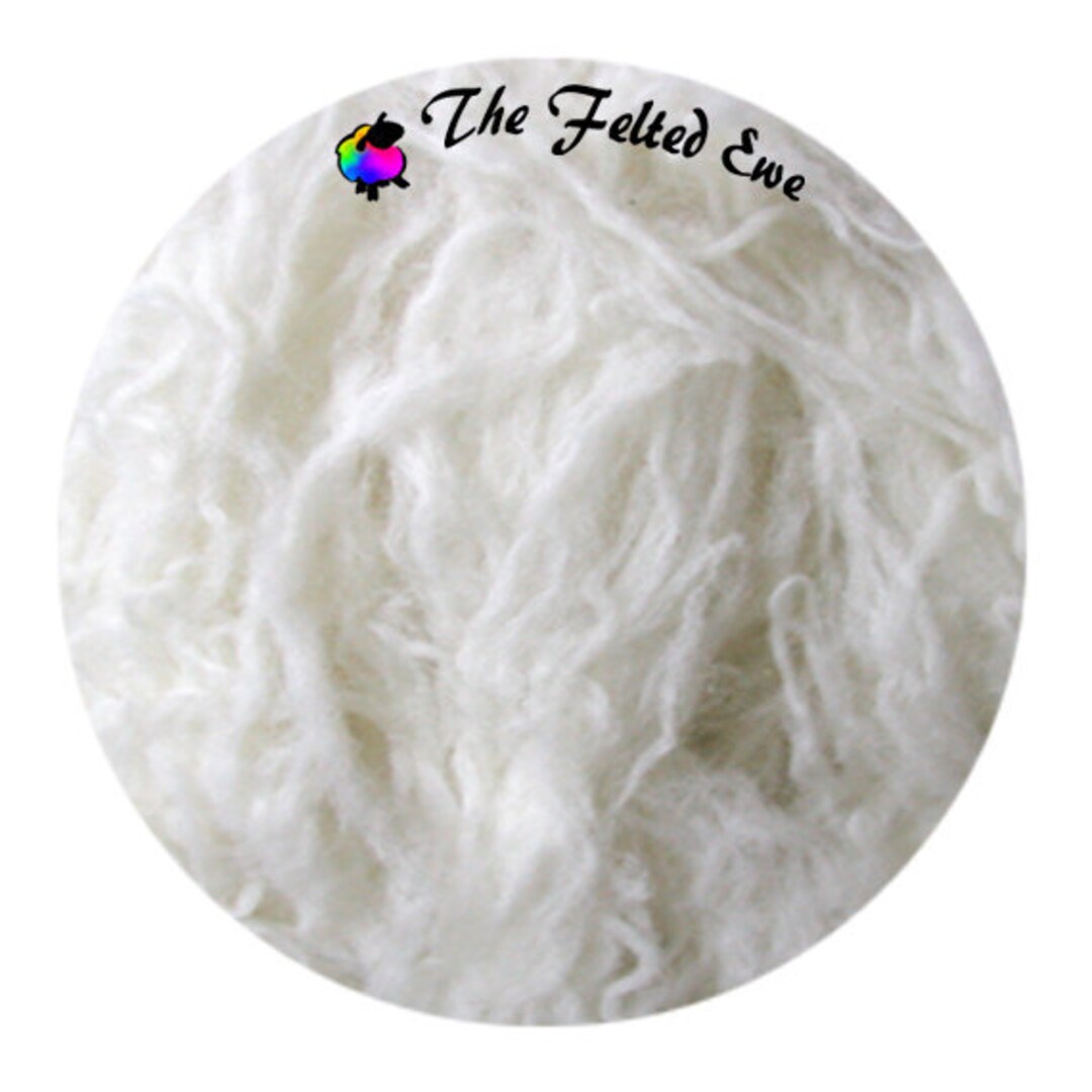 Wool Pin Roving Great for Doll Hair & Beards, Mummy Wrap Sold per 1 Oz