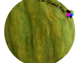 HFB46 Grasslands Needle Felting Wool Batt: USA Merino & Suffolk Blend 1 oz