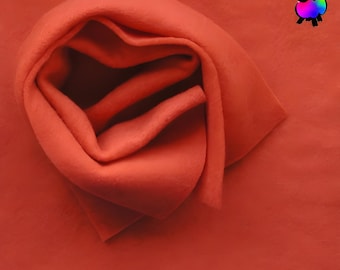 Orange 100% Merino Wool Prefelt Sheet 9" x 12"