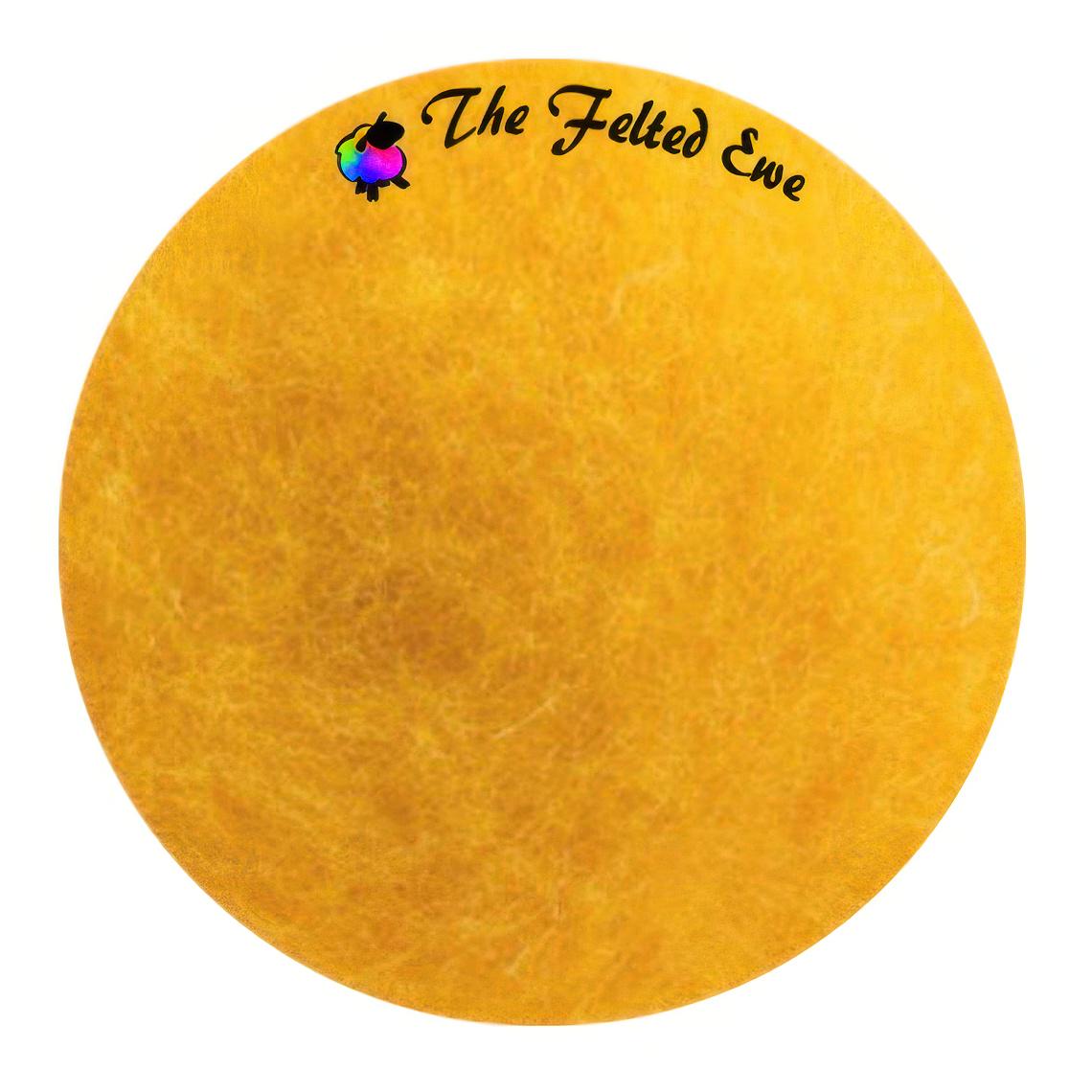 Needle Felting Wool Batt / FB4 Sunny Side Up Maori Wool Batt - Sold per 1 oz. DHGShop Maori Wool Batt - Yolk
