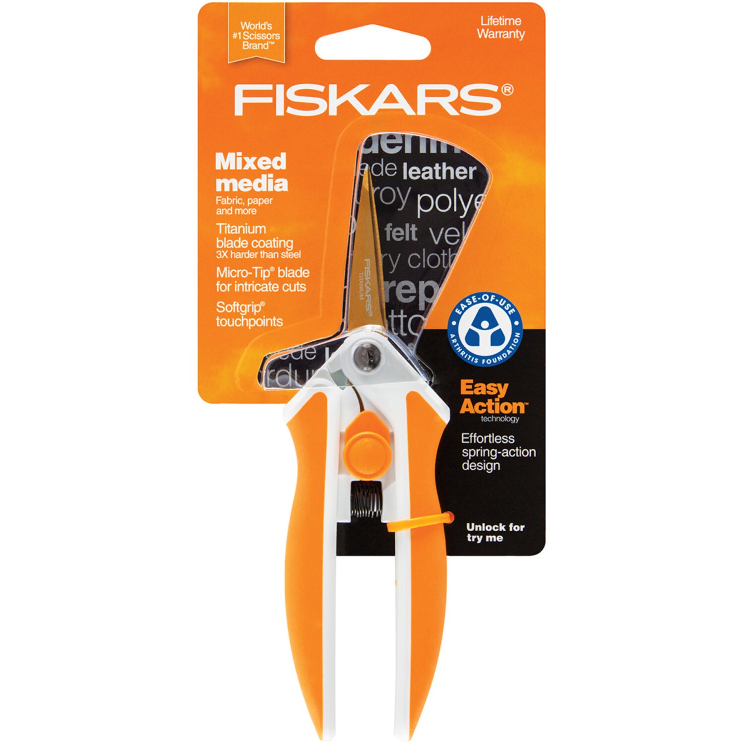 Fiskars Softouch Spring Action Scissors