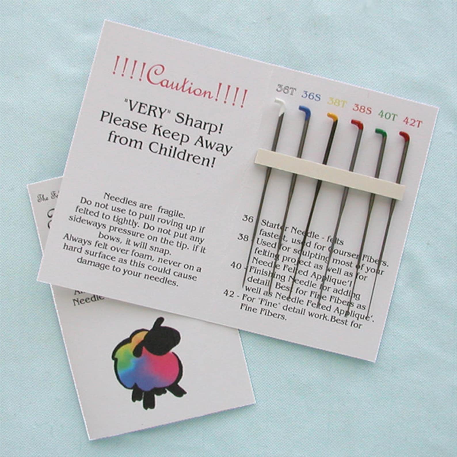 Felting Needles Pack of 6 Color Coded Felting Needles in Etsy