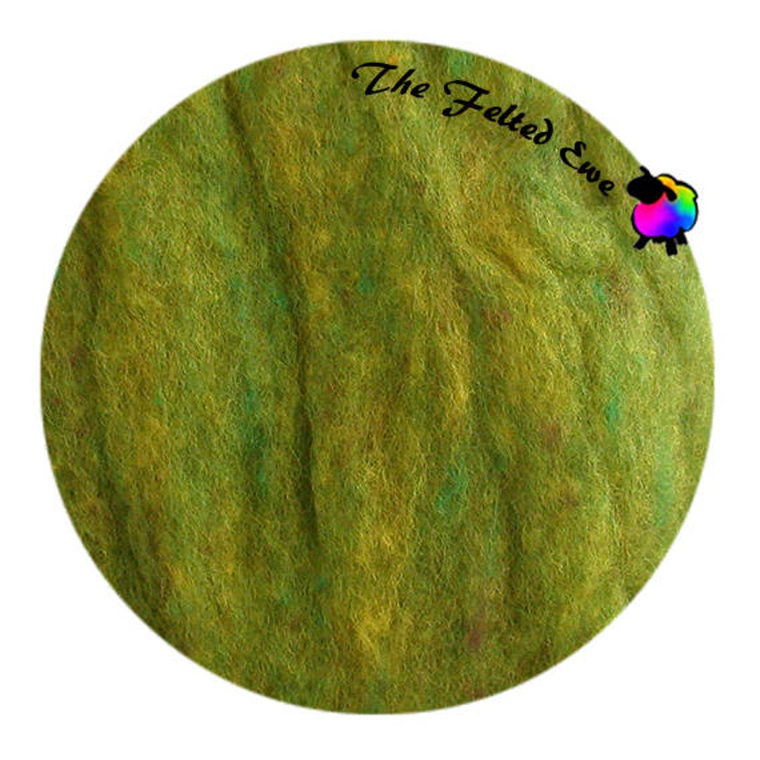 Needle Felting Wool Batt / HFB46 Grasslands Carded Wool Fluffy Etsy